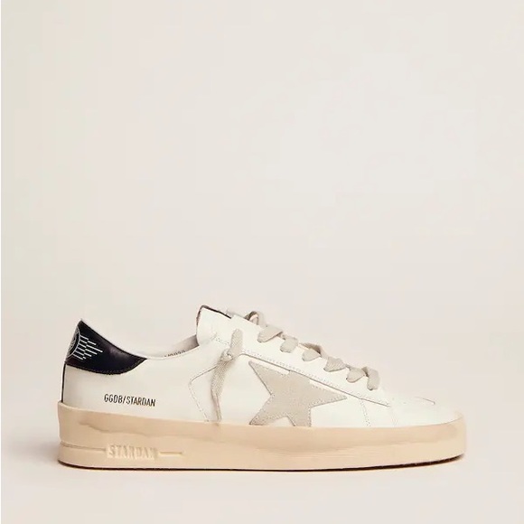 Golden Goose Men's Stardan with star in ice-gray suede - Picture 1 of 6